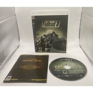 Fallout 3 PS3 (Sony PlayStation 3, 2008) With Manual CIB